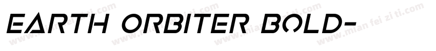 Earth Orbiter Bold字体转换